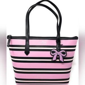 Kate Spade Cassy Ottoman Striped Tote